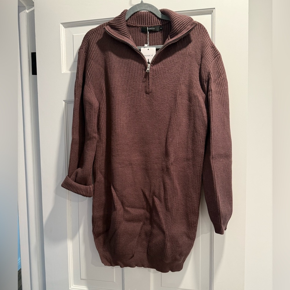 NWT Knit Quarter Zip